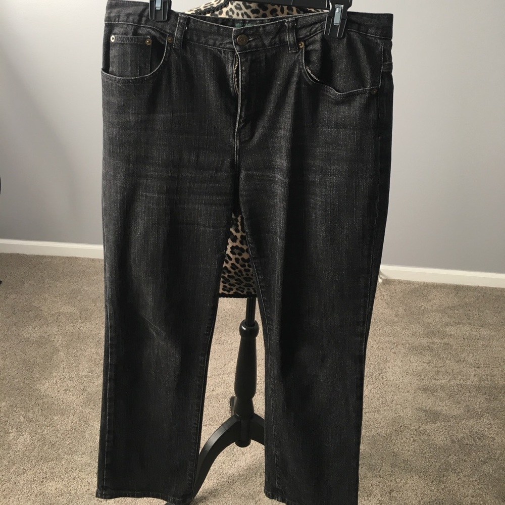 Lauren Jeans Co. dark gray denim jeans
